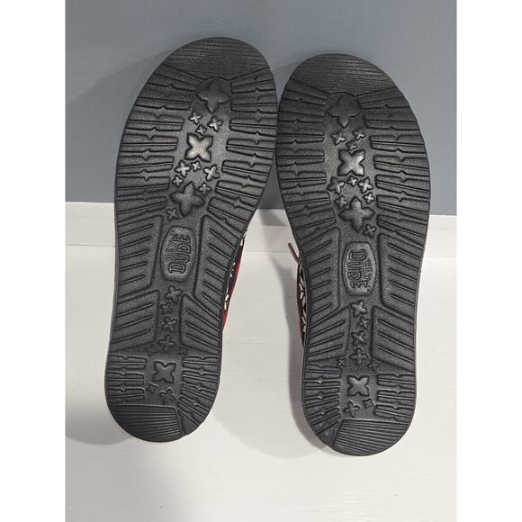 Hey Dude Men's Wally Holiday Cheers Shoes Sz 10 Christmas Reindeer Black New - Picture 7 of 11